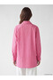 Pink Striped Oversize Women's Shirt Tunic by Güli̇s Gi̇yi̇m - 4