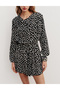 Rochie scurta, Negru/Alb - 2