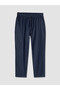 Lcwaikiki Classic Black Elastic Waist Carrot Fit Women's Jean Trousers - 4