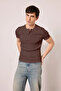 Button Detailed Basic Tshirt - 3
