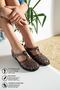 Black Glittery Women's Children's Sea Shoes Beach Pool Rafting Gel Look Striped Non-Slip Sole Sandals 309