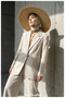 Organic Natural Straw Hat - Wide Brim Drawstring Summer Beach Hat (41 cm Diameter, 11.5 cm Brim)