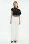 Drapeli Boat Neck Crepe Fabric Blouse - 4