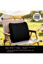 وسادة دعم أسفل الظهر من الفوم المريح باللون الأسود - 6