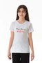 100% Cotton Text and Flower Printed Crew Neck Girl's T-Shirt - 3
