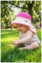 100% Cotton, Covers the Back of the Head, Girls' Fisherman Hat (Ages 1-3) (Size 48-50 cm) - 4