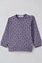 Baby Girl Pajama Set with Shoulder Patches and Polka Dot Pattern, 4 Months-1 Year, Lilac - 7