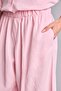 Barrel Fit Linen Blend Elastic Waist Elastic Leg Trousers I1195Ax26Hs - 7
