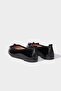 Flat Sole Faux Leather Black Patent Leather Ballerinas for Girls Z8325A623Sp - 4