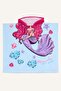 Printed Cotton Poncho Towel for Girls X3420A622Sm