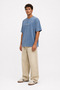 Men's Marseille Printed Washed Oversize T-Shirt Baby Blue - 4