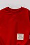 Unisex Children's Tag Detailed Cotton Seasonal 2-Piece Top and Bottom Set - Red - 5