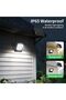 2 pcs Intelamp 4400mAh 2 Pack Outdoor Solar Light Solar Lamp Waterproof Street Light Security Flood - 4