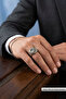 Special Design Masculine Adjustable Men's Ring with Eagle Figure - 2