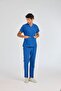 Cobalt Blue Dr. Greys Doctor Nurse Medical Scrubs Suit Terikoton Fabric - 3