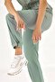 Mint Green Retro Women's Doctor Nurse Medical Scrubs Suit Luxury Lycra Fabric - 4
