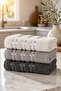 Pera 3-Piece 100% Cotton Towel Set |   30X50 cm Kitchen Towel |   Bag with Contents, Dowry Gift, Gift Item - 6