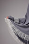 Women's Two-Piece Summer Breathable, Flowy Abaya Prayer Dress, Grey - 3