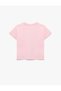 Cotton Short Sleeve Crew Neck Cherry Printed T-Shirt - 3