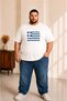 Men's Large Size Short Sleeve Greece Flag Printed T-Shirt 3XL 4XL 5XL 6XL 7XL 8XL 9XL
