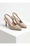 Pointed Toe Open Back Buckle Suede Women's Heeled Shoes - 2