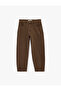 Regular Fit Normal Waist Straight Leg Cotton Balloon Pants - Balloon Jeans - 5