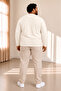Men's Plus Size Oversize Long Sleeve V Neck T-Shirt 3XL 4XL 5XL 6XL 7XL 8XL 9XL - 3