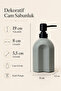 Striped Bohemian Minimal Glass Liquid Soap Dispenser - 250ml - 14X6X5.5 Cm-350 ml - 7