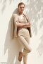 Single Button Openwork Jacket - 4