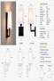 Linia Series Wall Sconce - Black - 5