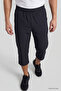 Anthracite Lace-Up Standard Fit Active Sports Men's Capri with Zipper Pockets - 83096 - 3