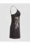 Diana Black Lace Detailed Satin Nightgown - 5