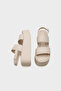 Diana Thick Double Strap Wedge Heeled Women's Flatform Sandals - 4