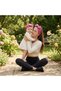 Baby Girl Children's Bow-Tie Hairband, 100% Cotton Combed Cotton, Non-Slip, Ultra Flexible Soft Headband - 7