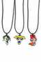 Powerpuff Girls Bff 3-Piece Necklace Set – Best Friends Forever Leather Color Stylish Accessory (3 Pieces) - 2