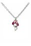 Pink Necklace with Winking Kuromi Figure – Cute Anime Character Jewelry with 60 cm Chain