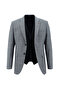 7 Drop Slim Fit Wool Combination Vest Suit - 2