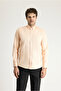 Long Sleeve Slim Fit Slim Fit Oxford Cotton Button Collar Shirt - 3
