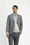 6 Drop Regular Fit Standard Cut Striped Wool Pack Classic Jacket