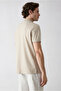 Regular Fit Buttoned Polo Collar Striped Pocket 100% Cotton T-Shirt - 4