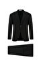 Regular Fit Plain Classic Mono Collar Suit