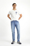 Regular Fit Standard Cut Cotton Lycra Flexible 4 Season Denim Trousers