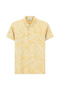 Slim Fit Slim Fit Printed Cotton Polo Neck T-Shirt - 2