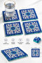 Glass Coaster |   Iznik Royale Tile Patterned |   4-Piece Set |   10cm X 10cm - 2