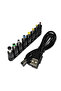 كابل طاقة عالمي USB إلى DC 5.5 * 2.1 مم جاك 5 فولت سلك شحن مع 8 موصلات قابلة للاختيار - 2
