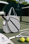 Fabric Tennis Bag, Padel Bag, Tennis Bag with Racket Pocket, Tennis Bag, Gray Tennis Bag, Grey Tennis Bag - 7