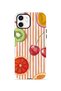 iPhone 12 Vorian Double Layer Case Tutti Frutti Stripe