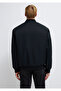 Men's Embroidered Black Transitional Coat - 6