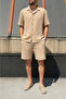 Male, Apash Collar, Summer, 100% Cotton, Muslin Weaving, Top-Down Suit G14-303