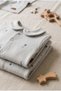 Newborn Baby Cotton Organic Pajama Set with Gloves 2-Piece Top and Bottom Set - 6